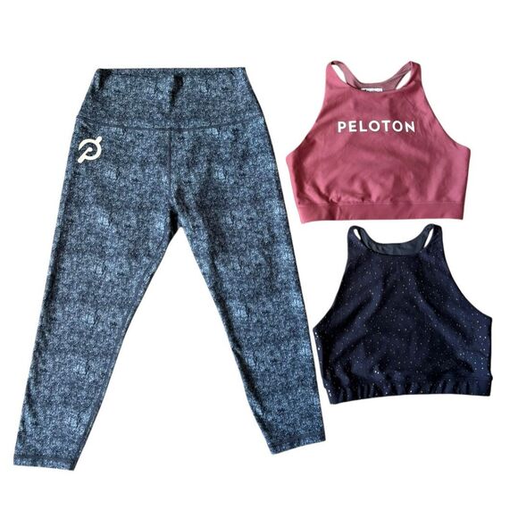 Peloton Athletic Bundle size L Leggings Tops - Picture 1 of 14
